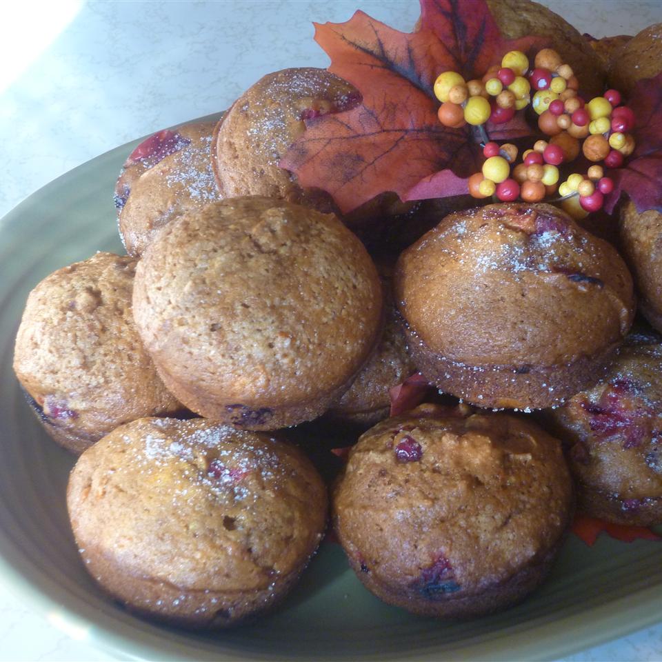 Quick Cranberry Pumpkin Muffins 