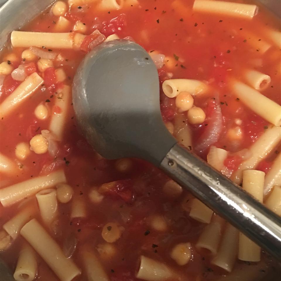 Garbanzo Tomato Pasta Soup Vivian Villaran