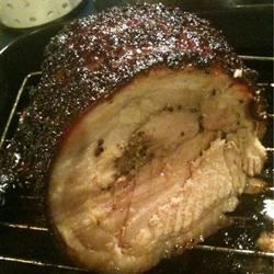 Roast Pork with Maple and Mustard Glaze 
