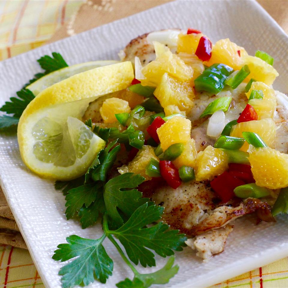 Grilled Tilapia with Orange Salsa 