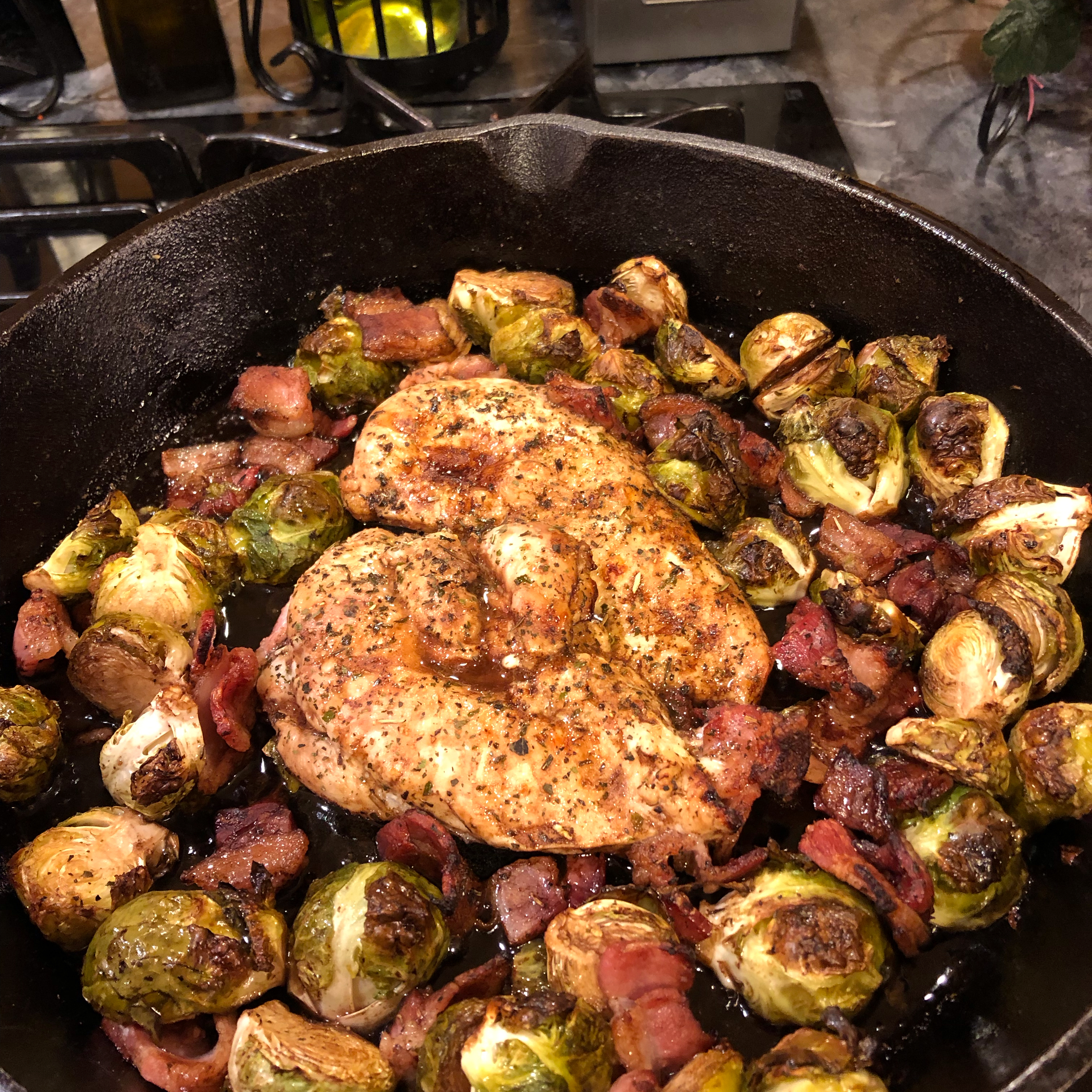 Brussels Sprouts with Bacon and Balsamic 