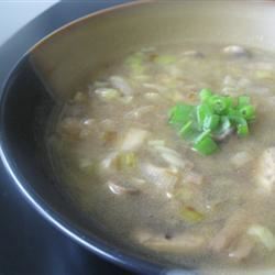 Mushroom and Leek Soup 