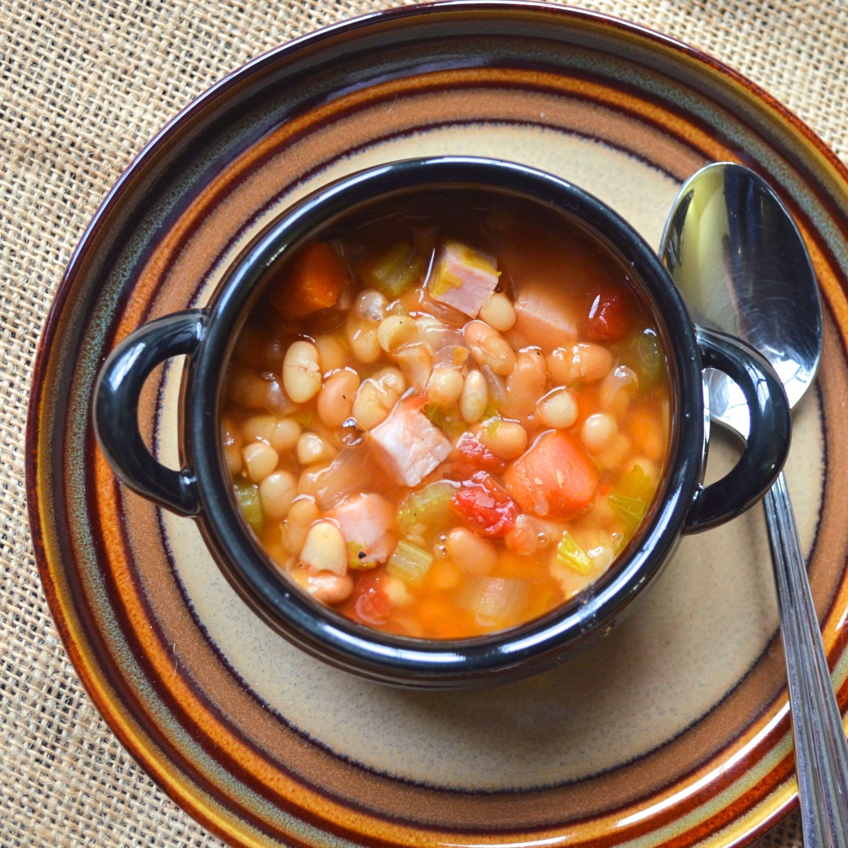 Instant Pot&reg; Double Bean and Ham Soup 