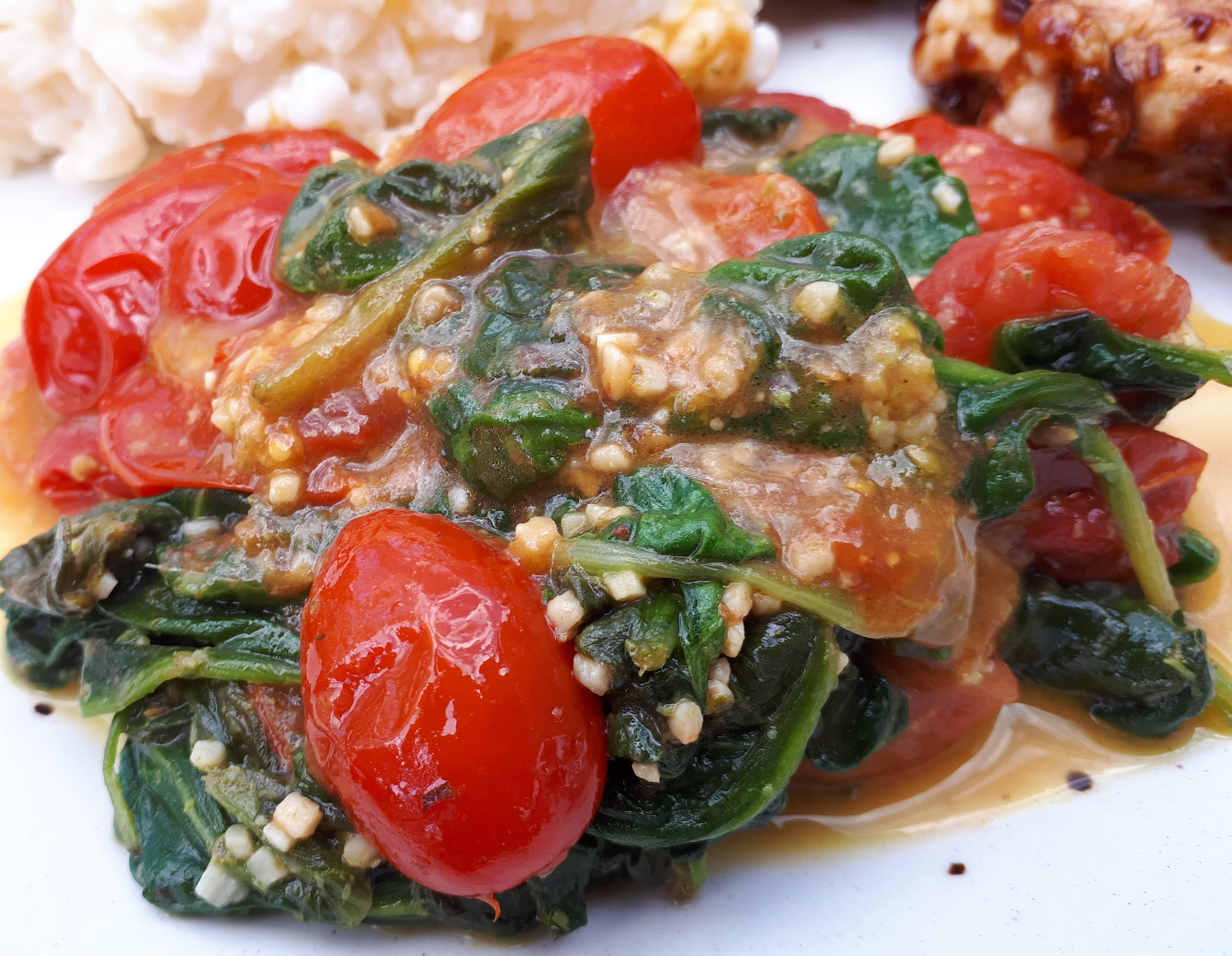 Pesto Spinach and Tomatoes Allrecipes Member