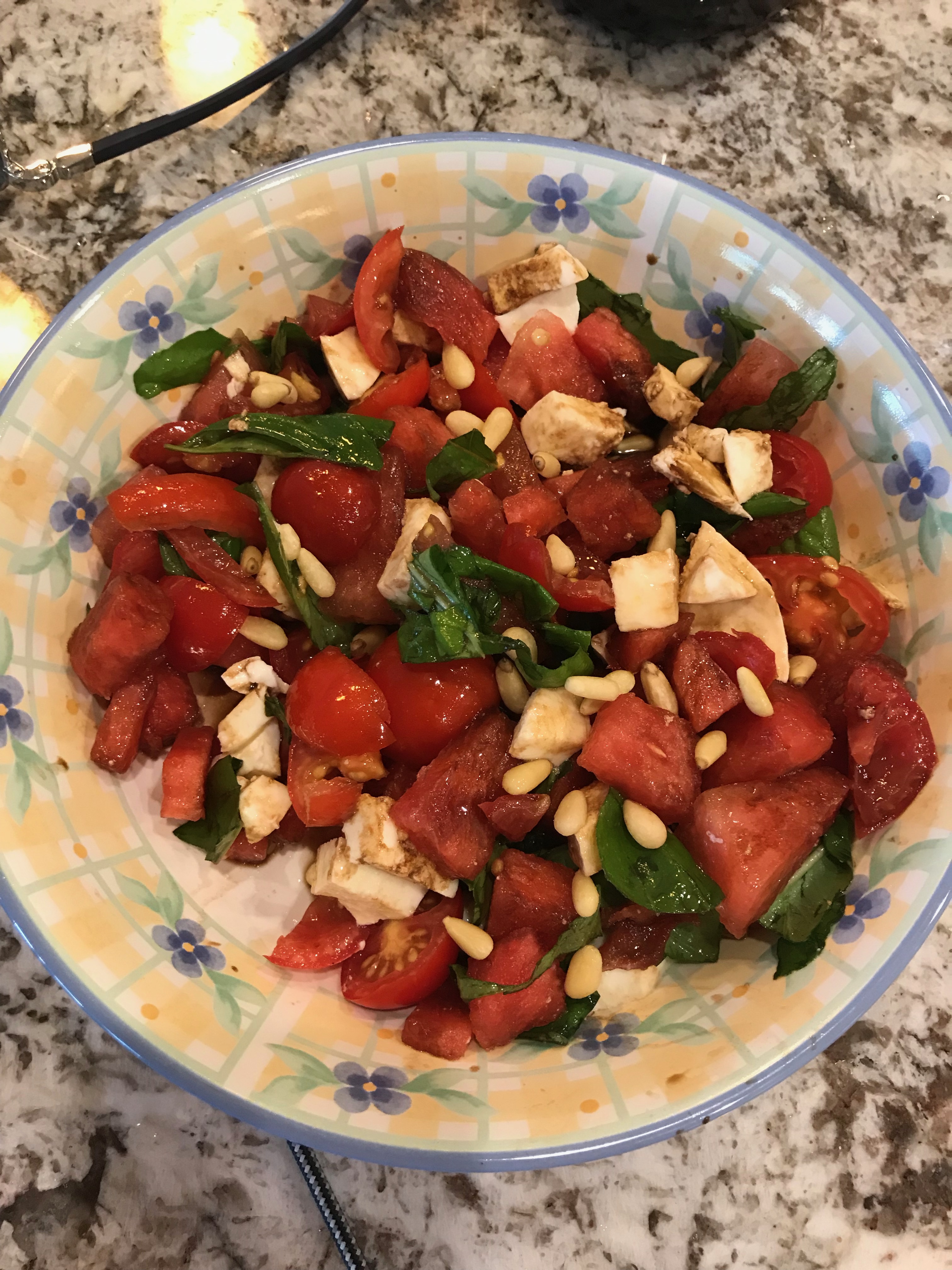 Watermelon and Tomato Salad Novice Chef