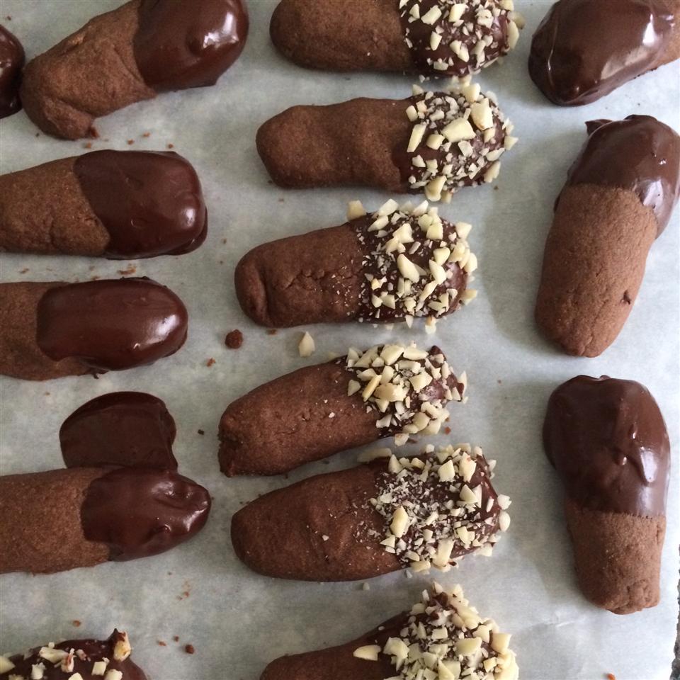 Chocolate Chip Shortbread Cookie Logs 