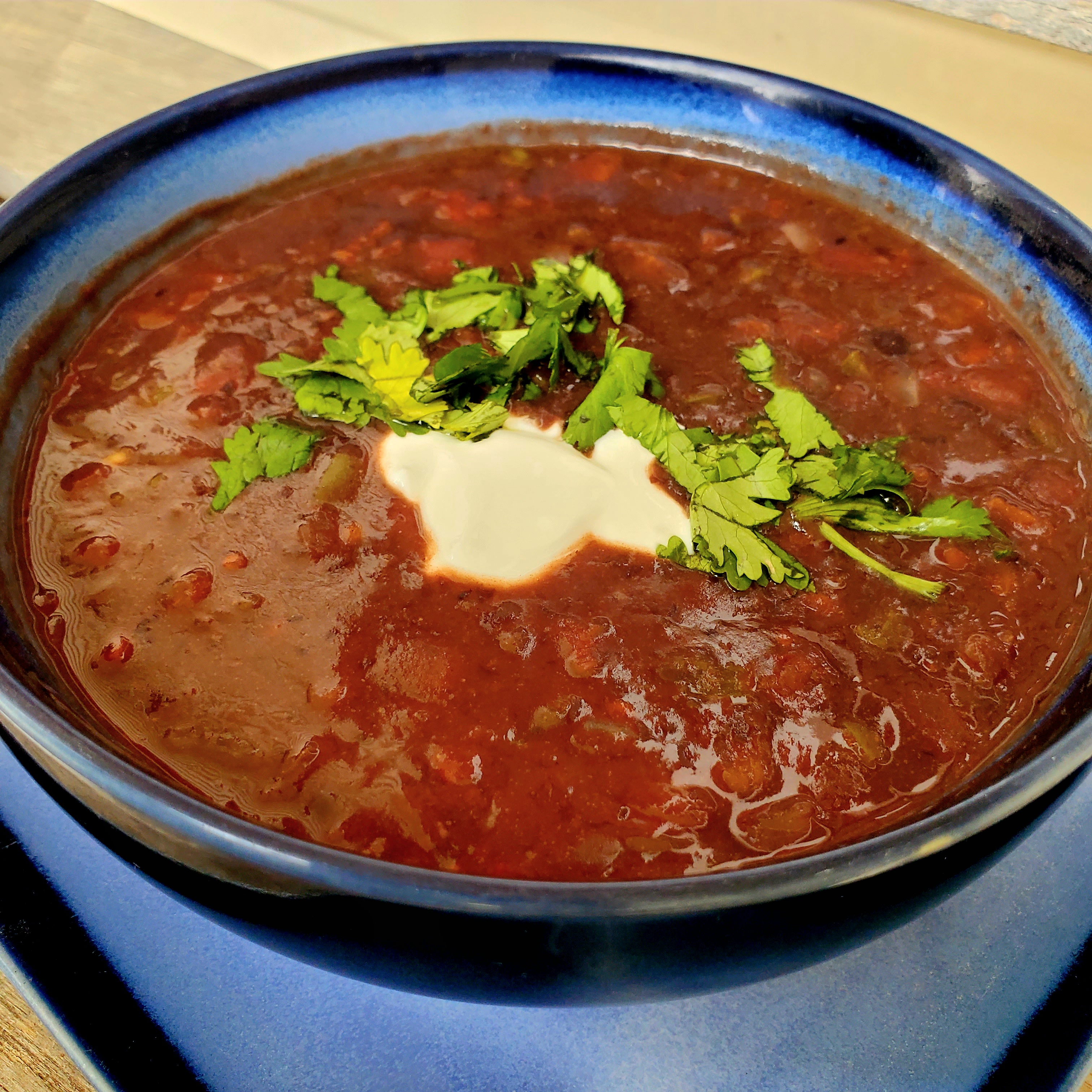 Black Bean and Tomato Soup 