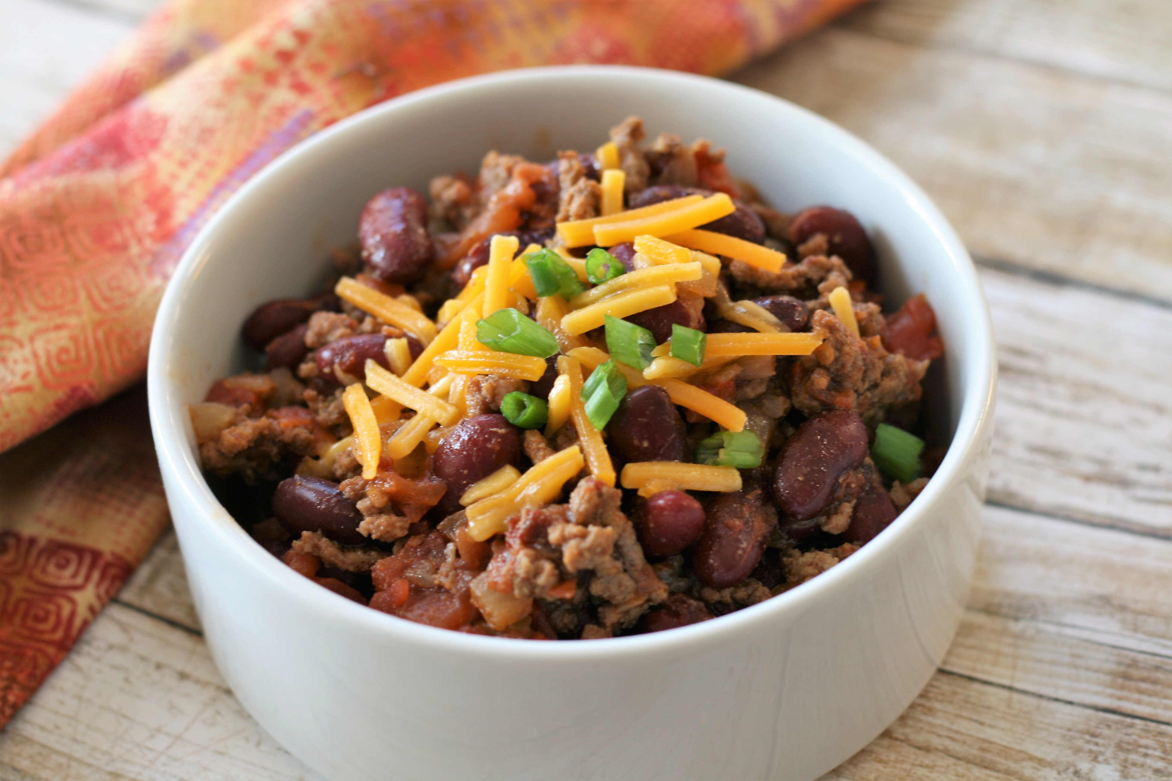 Ten Minute Chipotle Spiced Beef and Bean Chili France C