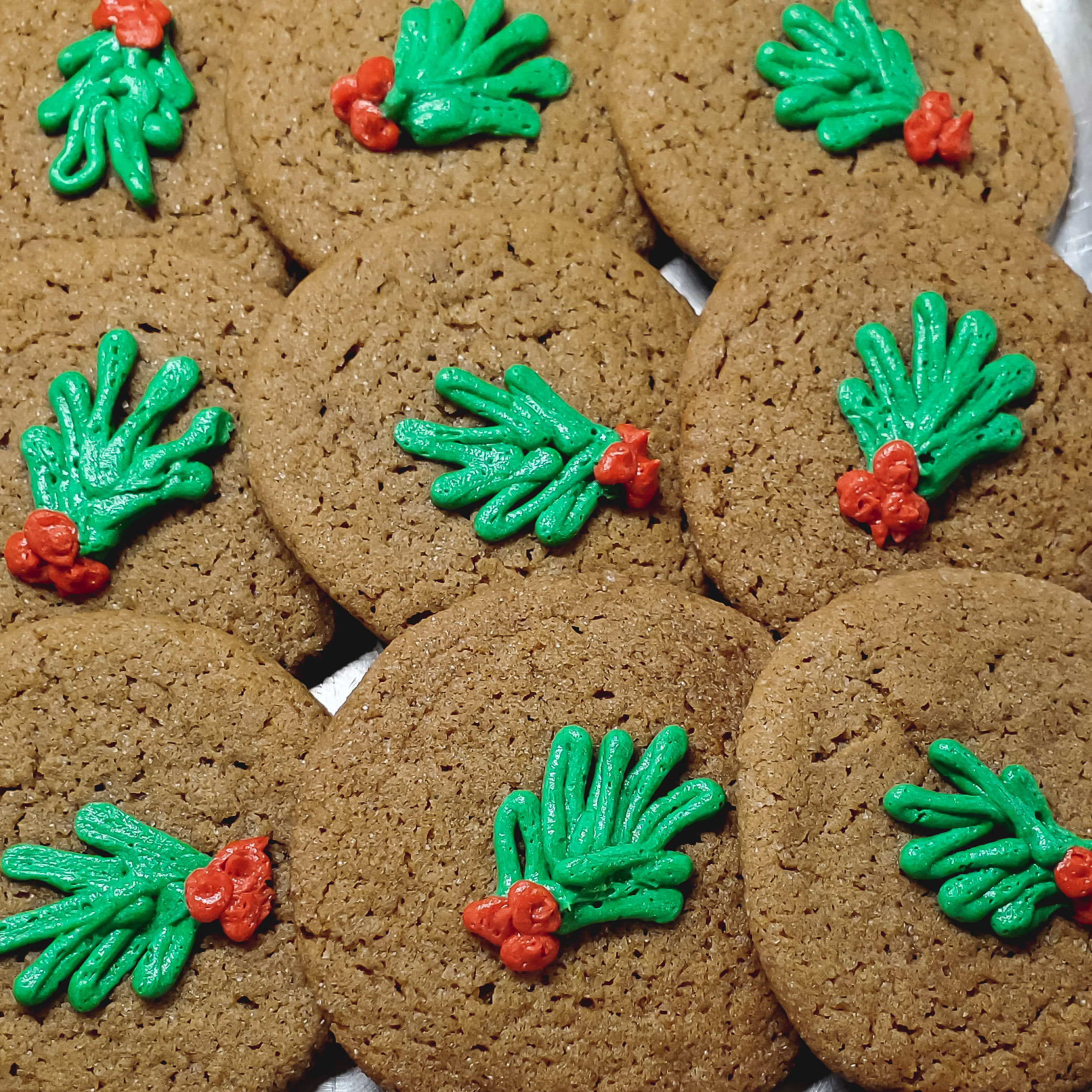 Big Soft Ginger Cookies 