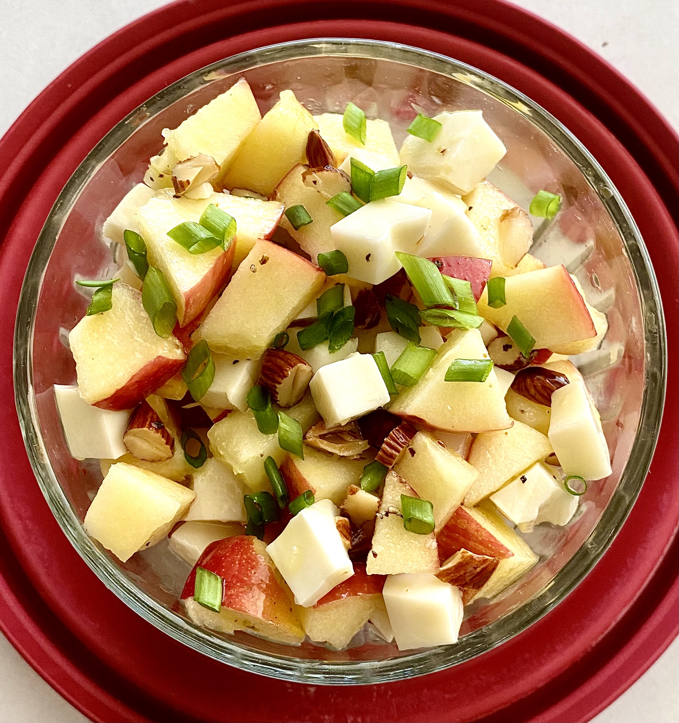 Chopped Apple and Manchego Salad 