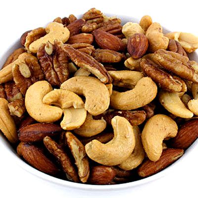 Mixed, dry-roasted nuts (1 cup)