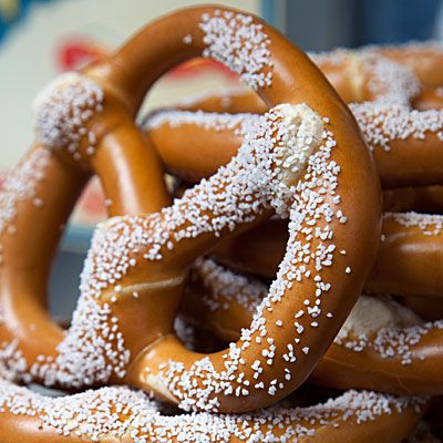 Soft, large pretzel