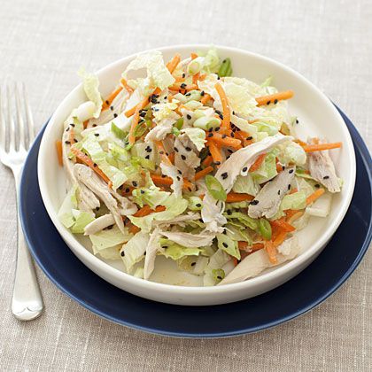 Chinese Chicken-Cabbage Salad with Peanut Sauce 