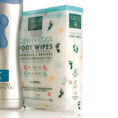 Earth Therapeutics foot wipes