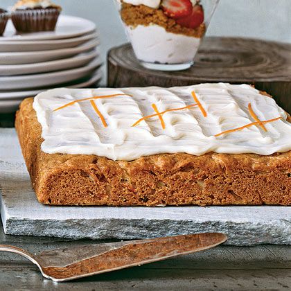 Frosted Carrot Cake Squares 