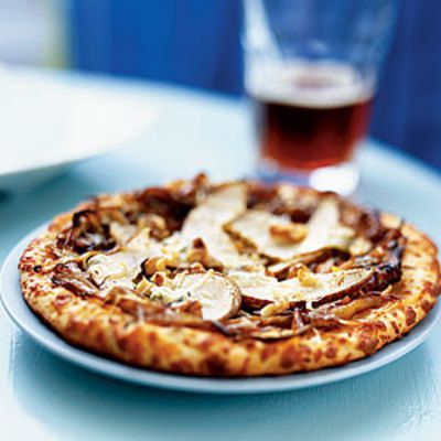 Caramelized Onion-Pear Pizza