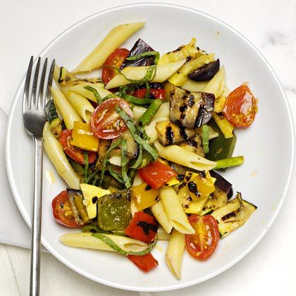 Penne with Mixed Grilled Vegetables 