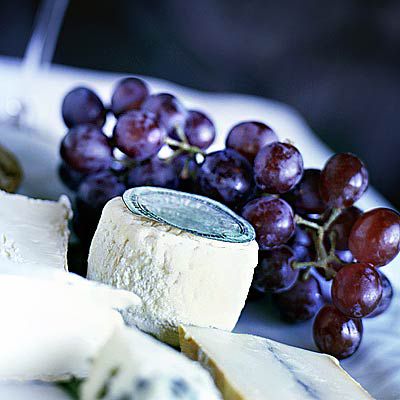 Red Grape and Aged Goat Cheese Skewers