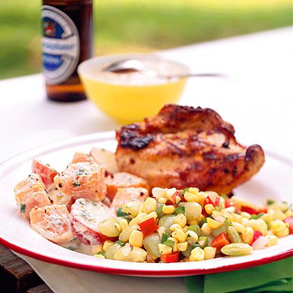 Grilled Chicken with White Barbecue Sauce 