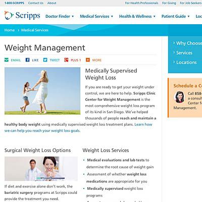The Center for Weight Management at the Scripps Clinic