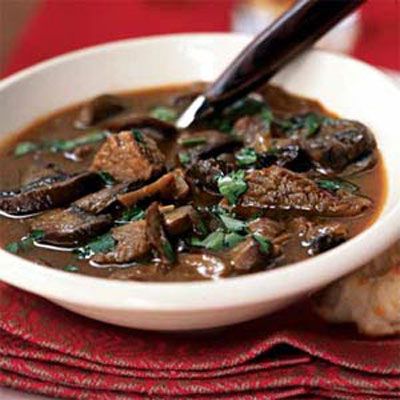 Wild Mushroom and Beef Stew