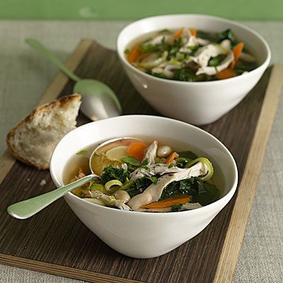 Chicken and White Bean Soup With Greens