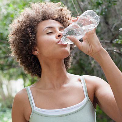 Drink water when you're bloated