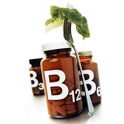 A vitamin B12 deficiency