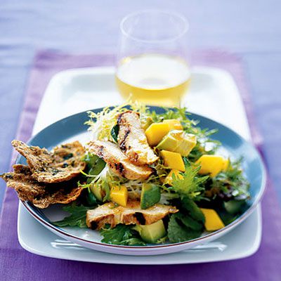 Grilled Chicken Salad With Avocado and Mango