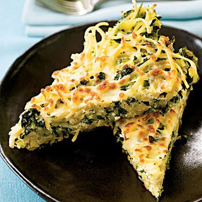 Linguine Frittata With Greens