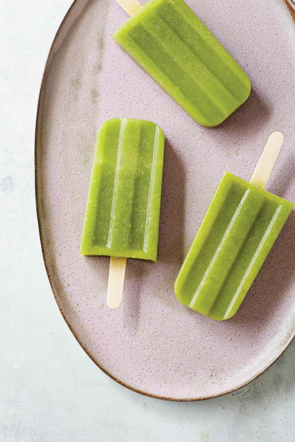 Spicy Pineapple-Greens Popsicle 