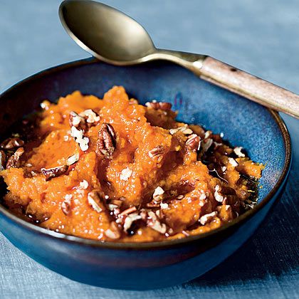 Maple-Pecan Sweet Potato Mash 