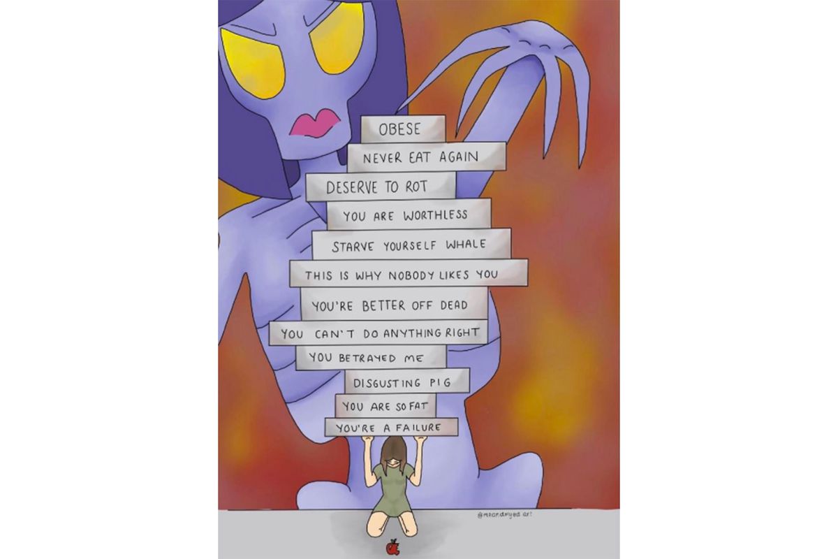 Artist Illustrates Her Eating Disorder as Part of Her Recovery Process