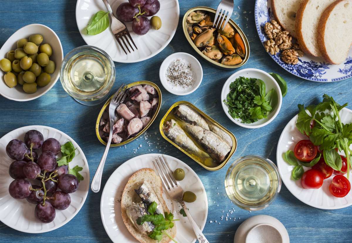 饮食地中海食品，女性健康零食，健康橄榄