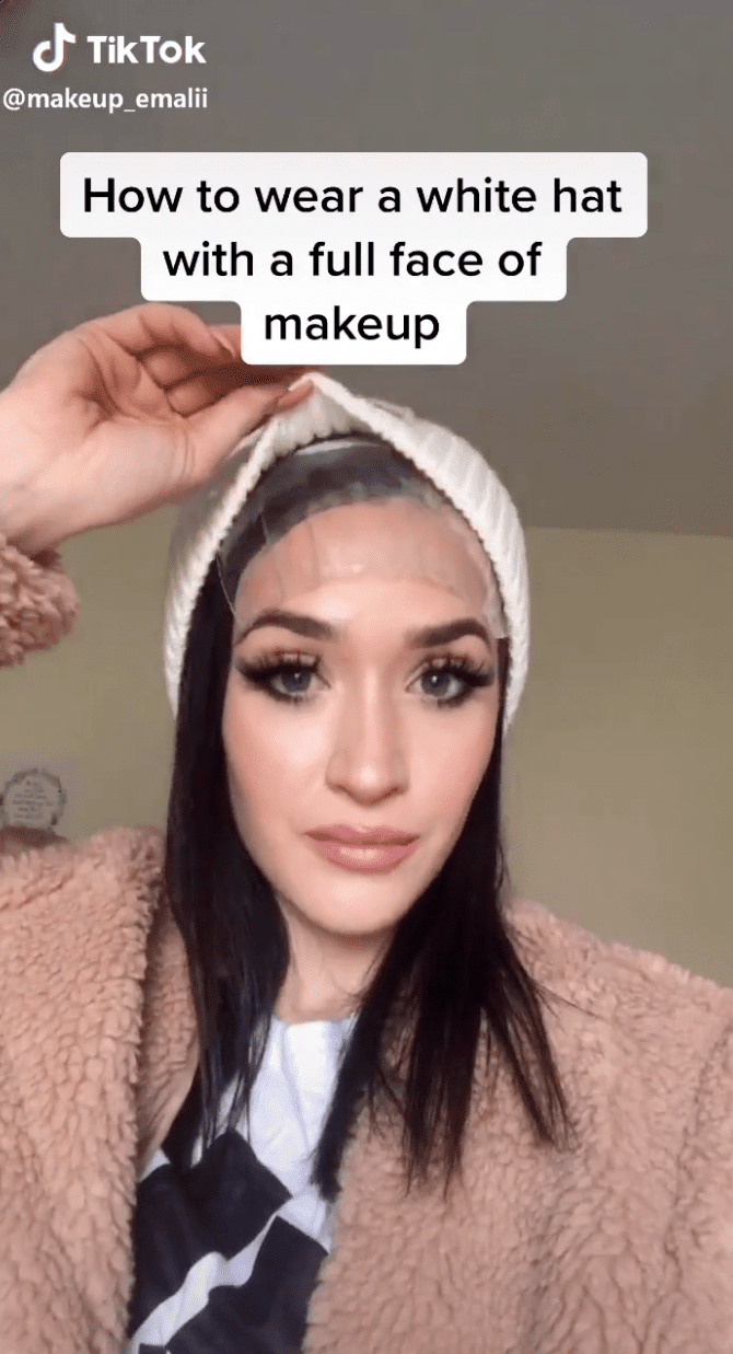 TikTok Beauty Hack- Makeup on Hat