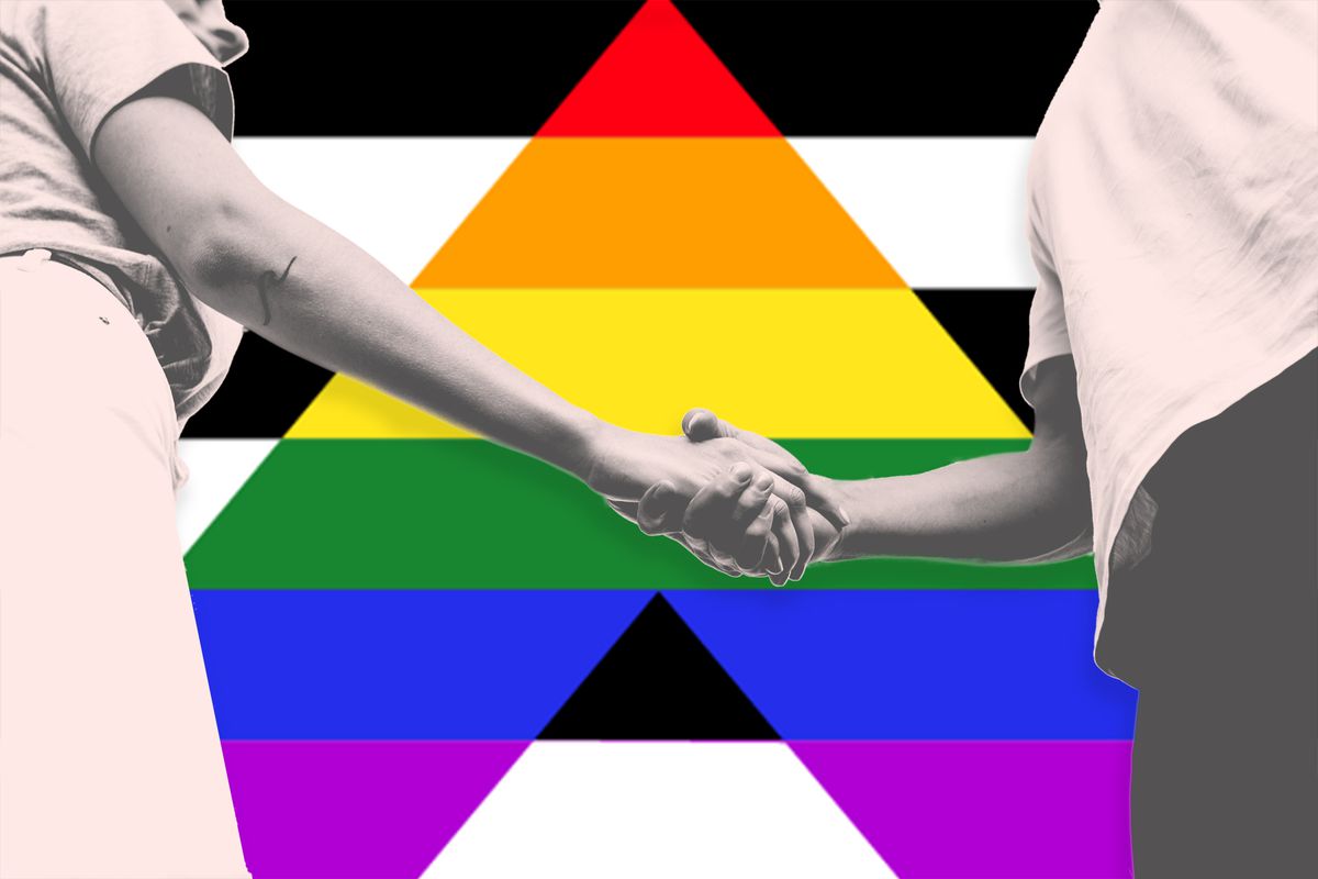 lgbtq-ally , Young couple holding hands