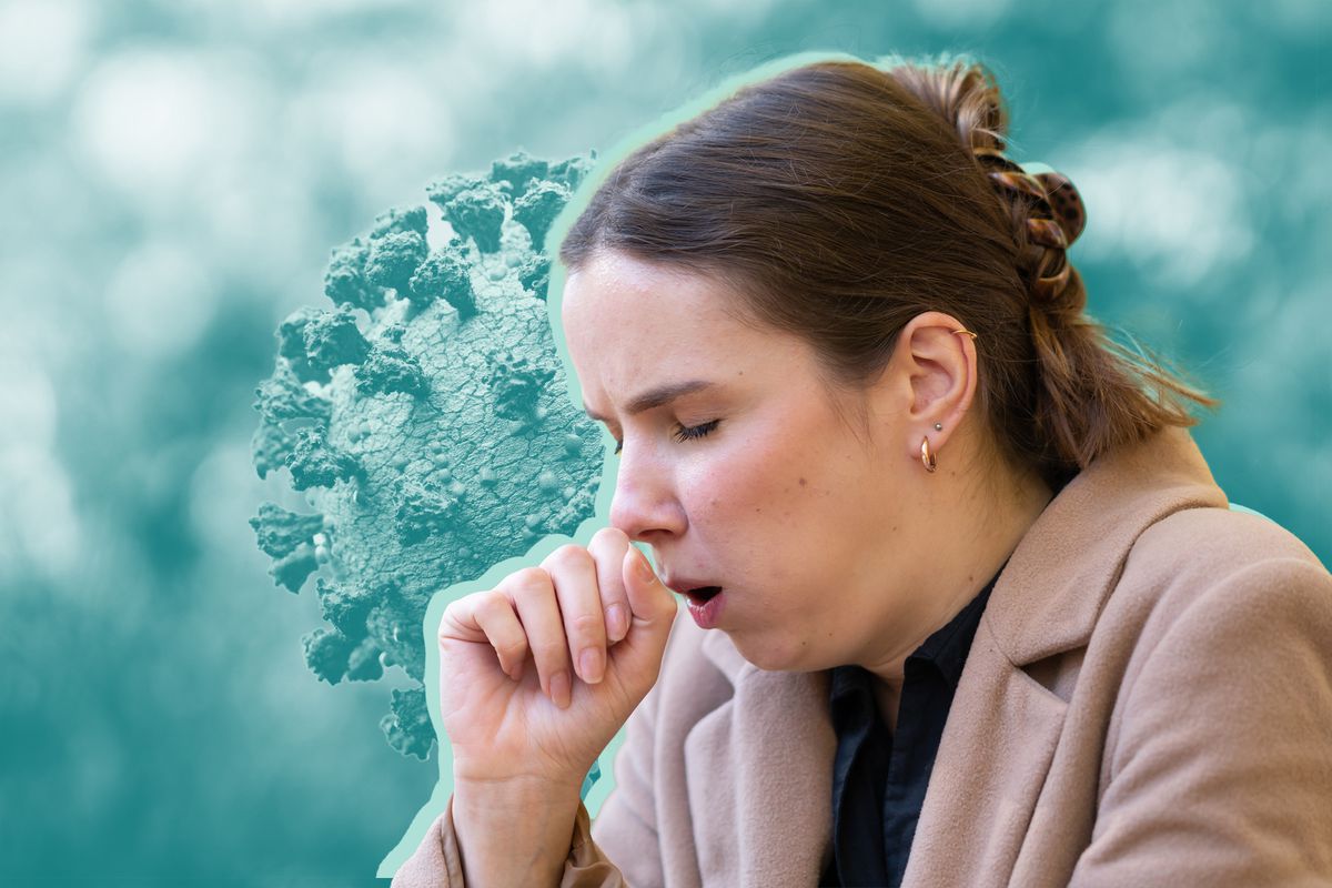 Young woman coughing or sneezing , Can You Have an Allergic Reaction to COVID-19?