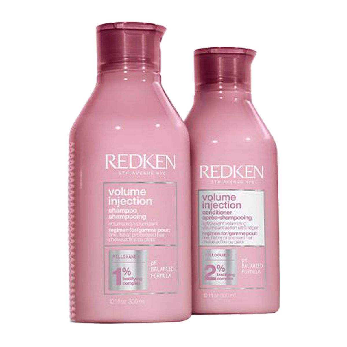 Redken-Volume-Injection-Shampoo-Conditioner-Hold-The-Heat-Products