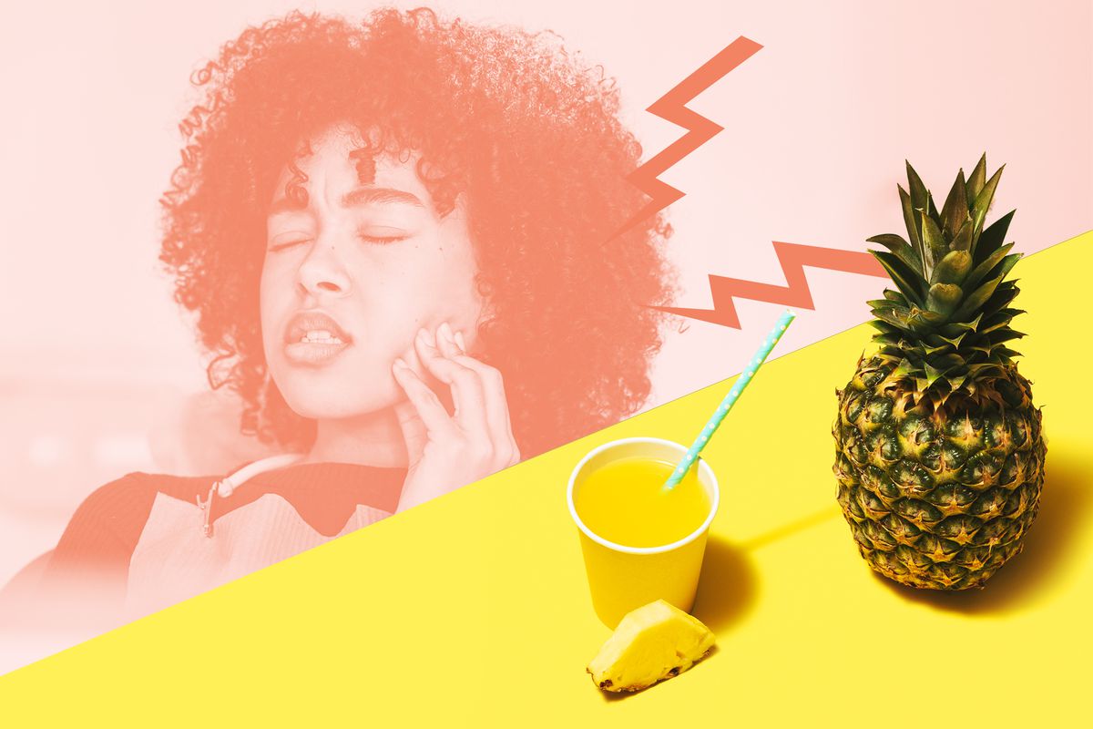Does Pineapple Juice Soothe the Pain From Wisdom Teeth Surgery? Here's What Experts Say , Shot of a young woman suffering from toothache while sitting in the dentist’s chair