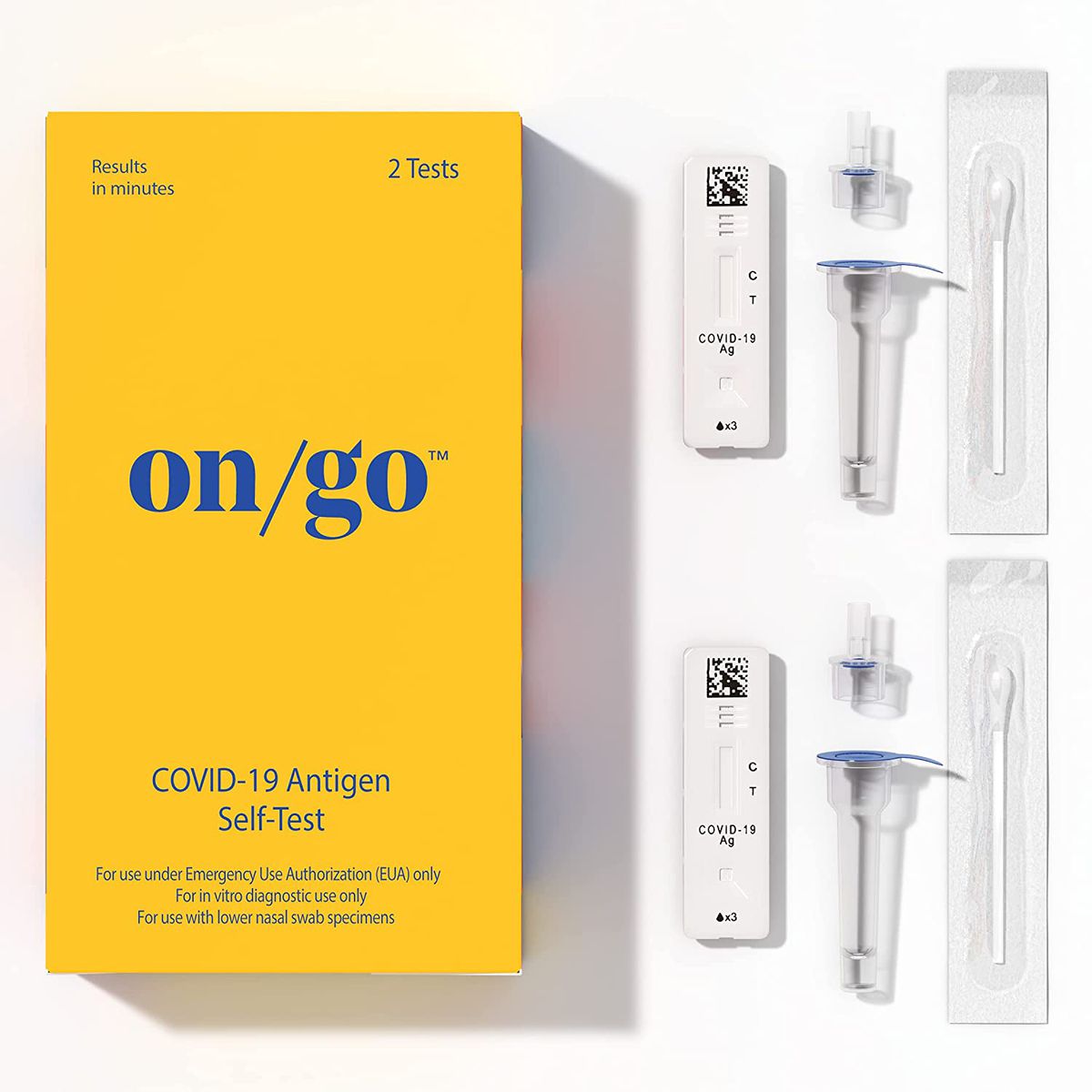 On/Go at-Home COVID-19 Rapid Antigen Self-Test, Test Results in 10 Minutes
