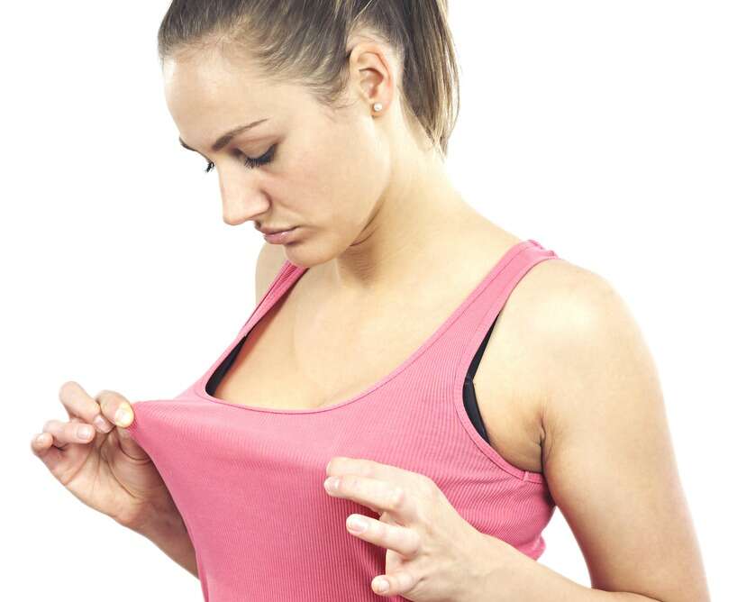 What causes breasts to sag at a young age