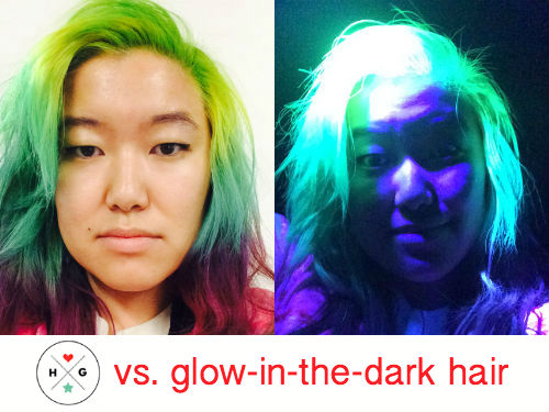 glow in the dark hair