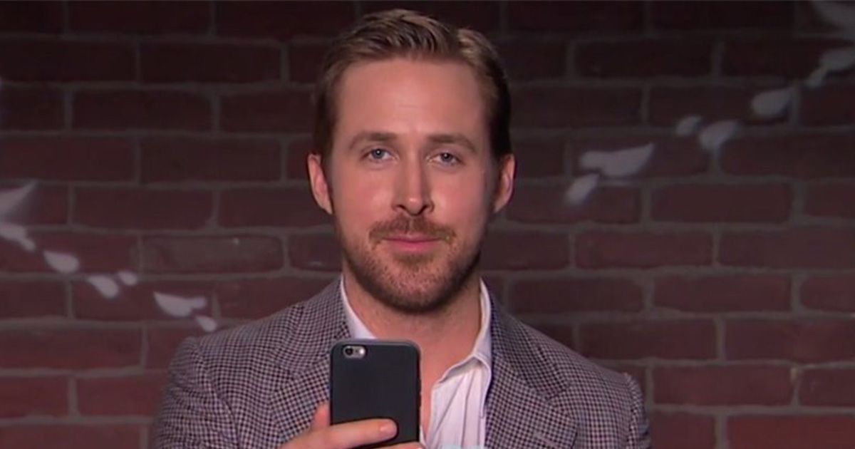 Mean Tweets Ryan Gosling