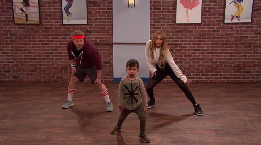 james corden jennifer lopez dance with toddlers