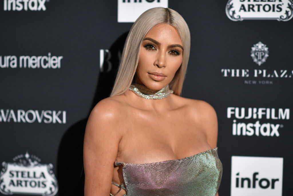 Picture of Kim Kardashian Silver Dress