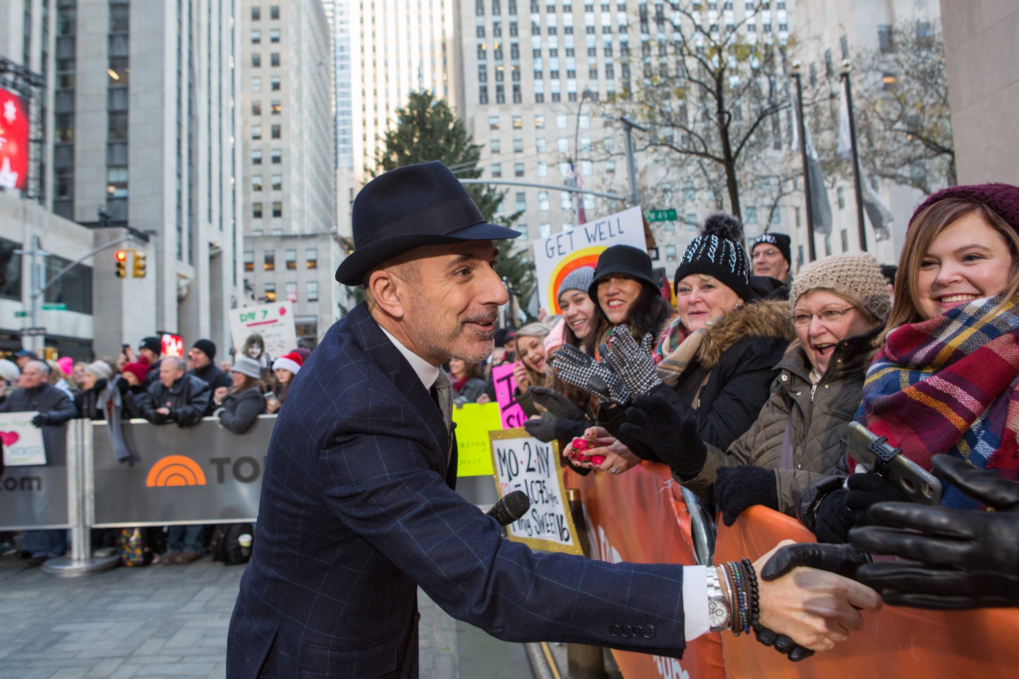 TODAY -- Pictured: Matt Lauer on Monday, November 27, 2017 -- (Photo by: Nathan Congleton/NBC/NBCU Photo Bank via Getty Images)
