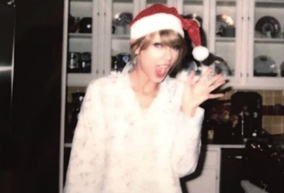 Picture of Taylor Swift Santa Hat