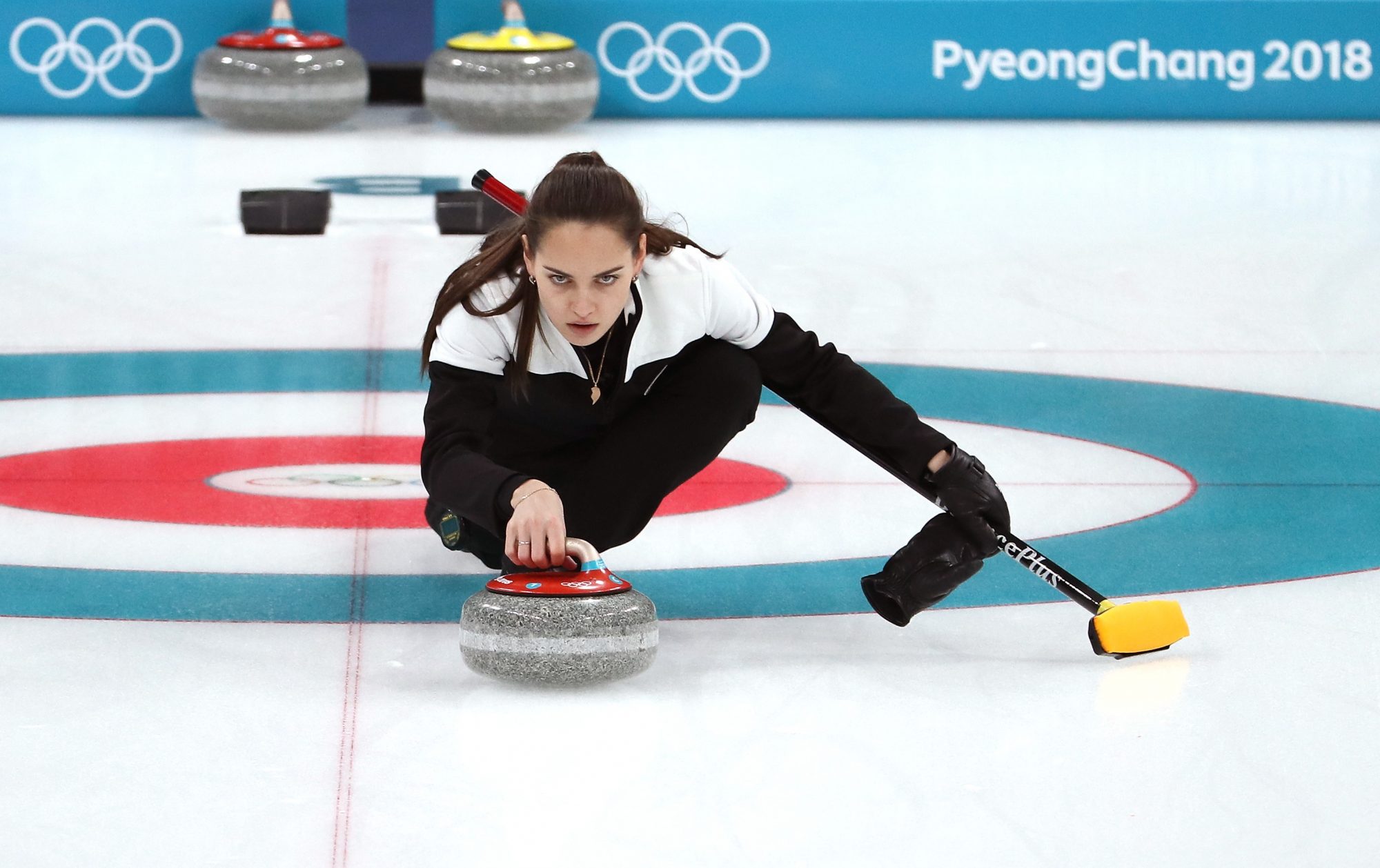 This is actually a write-up or even photo around the Russian Olympic curler Anastasia Bry...