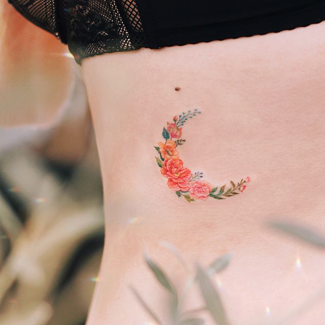 flower moon tattoo
