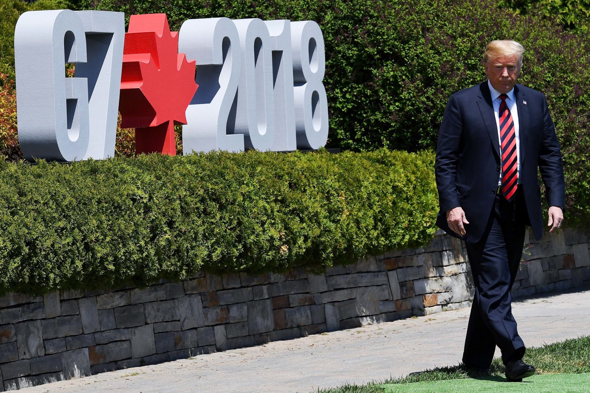Photo of Donald Trump at G7 Summit